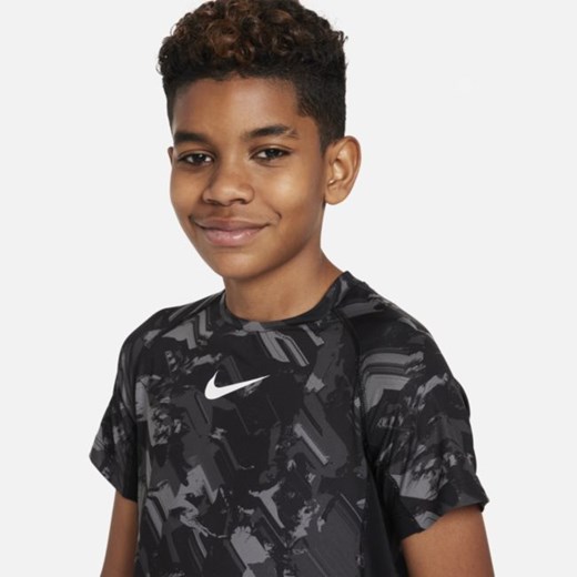 Koszulka treningowa dla dużych dzieci (chłopców) Nike Pro Dri-FIT - Czerń Nike XS Nike poland