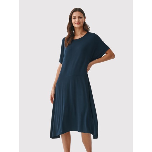 Tatuum Sukienka codzienna Marso 1 T2212.195B Granatowy Oversize M okazja MODIVO