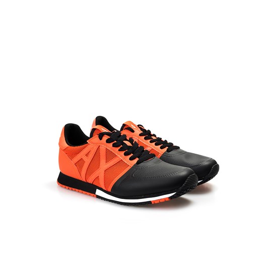 Armani Exchange Sneakersy | XUX017 XV158 | Czarny, Pomarańczowy ze sklepu ubierzsie.com w kategorii Buty sportowe damskie - zdjęcie 141636855