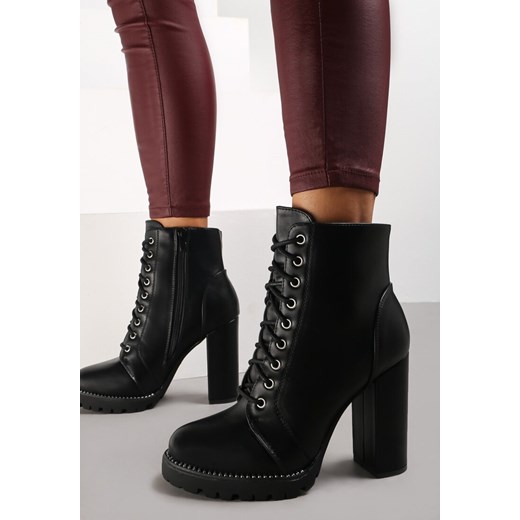 Czarne Botki Brunstane Renee 41 renee.pl