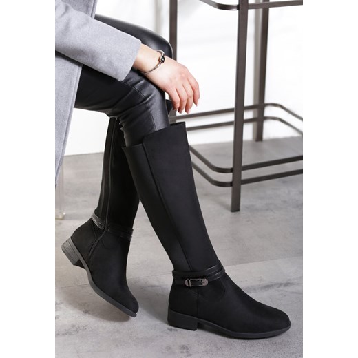 Czarne Kozaki Katerina 38 born2be.pl