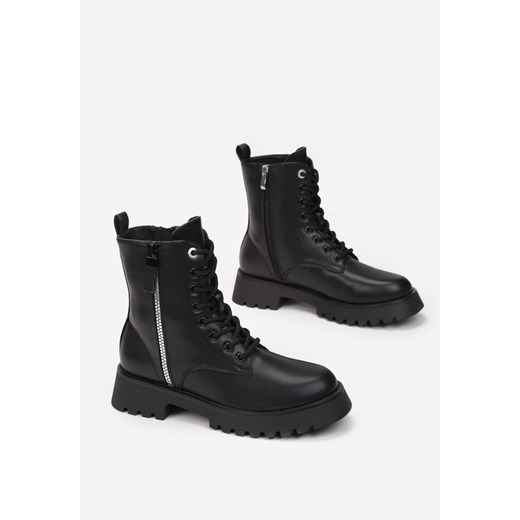 Czarne Botki Osmadiel 38 born2be.pl