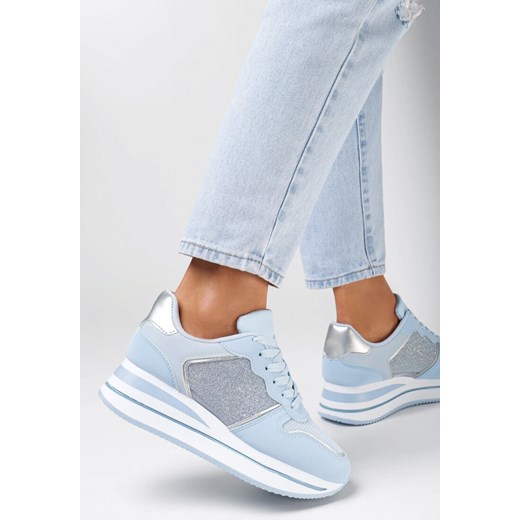 Niebieskie Sneakersy Delene 38 promocyjna cena born2be.pl