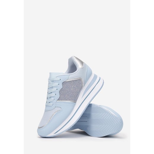 Niebieskie Sneakersy Delene 39 born2be.pl wyprzedaż