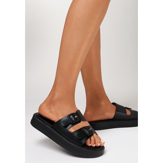 Czarne Klapki Sophine 37 born2be.pl