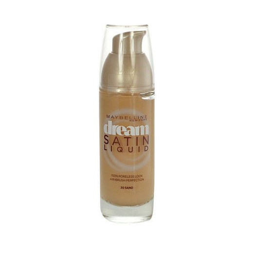 Maybelline Dream Satin Liquid Foundation 30ml W Podkład 30 Sand perfumy-perfumeria-pl szary satyna