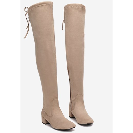 Beżowe Kozaki Decorous 37 born2be.pl