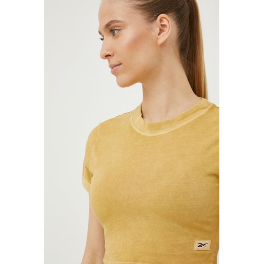 Reebok Classic t-shirt bawełniany kolor żółty Reebok Classic M ANSWEAR.com