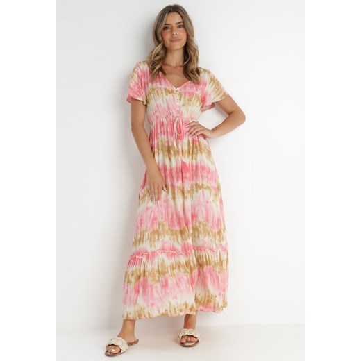 Różowa Sukienka Gleeson ze sklepu Born2be Odzież w kategorii Sukienki - zdjęcie 141713605