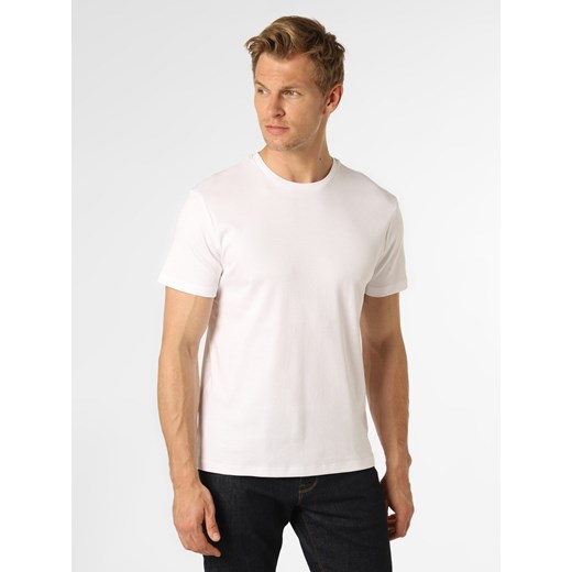 Finshley & Harding London T-shirt męski Mężczyźni Bawełna biały jednolity Finshley & Harding London XXL vangraaf