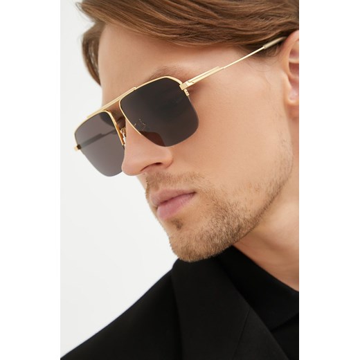 Bottega Veneta okulary przeciwsłoneczne kolor złoty 60 ANSWEAR.com