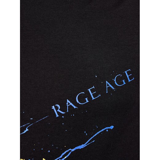 Rage Age T-Shirt Splash King 1 Czarny Slim Fit Rage Age XXL promocja MODIVO