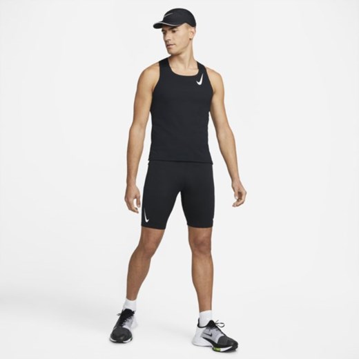 Męskie legginsy startowe 1/2 Nike Dri-FIT ADV AeroSwift - Czerń Nike XL Nike poland