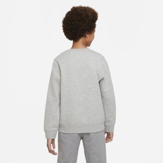 Bluza dresowa dla dużych dzieci (chłopców) Nike Sportswear Club - Szary Nike XS Nike poland