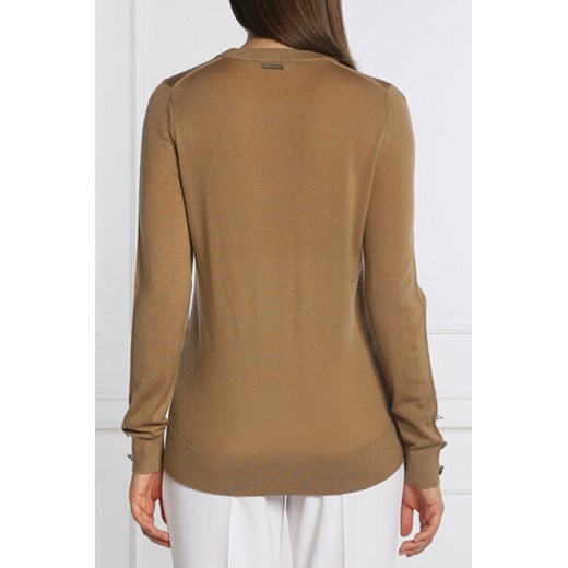 Michael Kors Wełniany sweter MERINO BUTTON | Regular Fit Michael Kors XL Gomez Fashion Store promocyjna cena