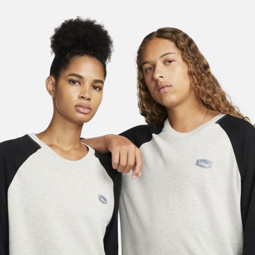 T-shirt do skateboardingu z raglanowymi rękawami Nike SB - Szary Nike XL wyprzedaż Nike poland