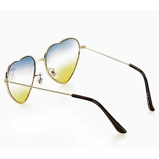 Okulary przeciwsłoneczne w kształcie serca MAZZINI LOVE niebieski Looks Style Eyewaer uniwersalny Verostilo