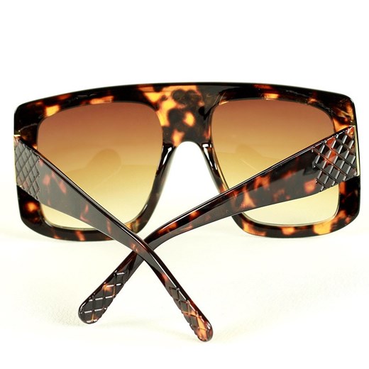 Duże okulary przeciwsłoneczne MAZZINI PERFECT DESIGN brąz Looks Style Eyewaer uniwersalny Verostilo