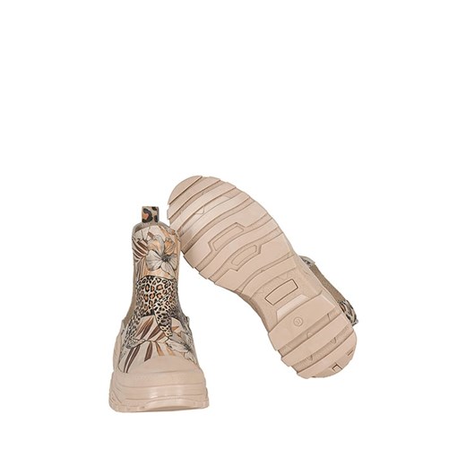 Skórzane sztyblety ze wzorem Streetfly 39 Limango Polska promocja