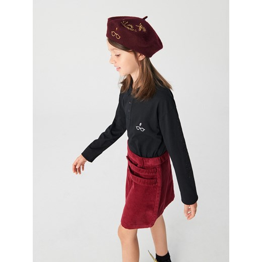 Reserved - Wełniany beret Harry Potter - Bordowy Reserved S/M Reserved promocyjna cena