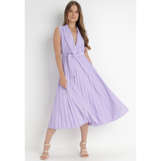 Jasnofioletowa Sukienka Ymir ze sklepu Born2be Odzież w kategorii Sukienki - zdjęcie 141830275