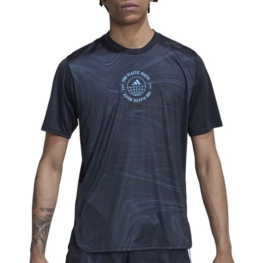 Koszulka adidas Designed For Running For The Oceans HM1214 - czarna ze sklepu streetstyle24.pl w kategorii T-shirty męskie - zdjęcie 141836429
