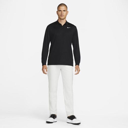 Męska koszulka polo do golfa z długim rękawem Nike Dri-FIT Victory - Czerń Nike S Nike poland