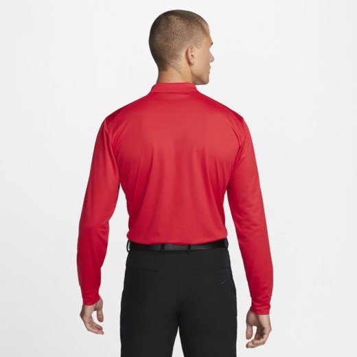 Męska koszulka polo do golfa z długim rękawem Nike Dri-FIT Victory - Czerwony Nike L Nike poland