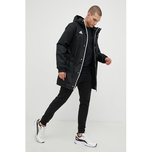 adidas bluza męska kolor czarny gładka L ANSWEAR.com