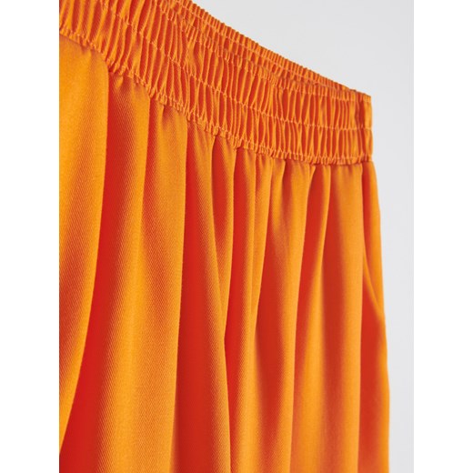 Reserved - Spodnie z Tencelu™ Lyocellu - Pomarańczowy Reserved 34 Reserved