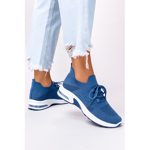 Niebieskie sneakersy Casu buty sportowe sznurowane 40-3-22-GL Casu 39 Casu.pl okazyjna cena