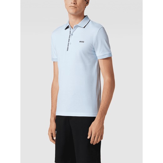 Koszulka polo o kroju slim fit z wyhaftowanym logo model ‘Paule’ M Peek&Cloppenburg 