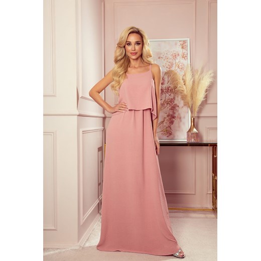 Sukienka Model 294-3 Powder Pink - PROMOCJA (XL) Numoco XL DobraKiecka wyprzedaż