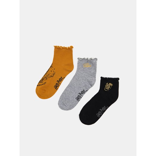 Sinsay - Skarpetki Harry Potter 3 pack - Wielobarwny Sinsay 39-41 Sinsay