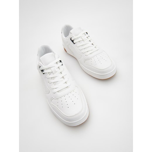 Reserved - Sneakersy z kontrastową wstawką - Biały Reserved 45 Reserved