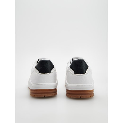 Reserved - Sneakersy z kontrastową wstawką - Biały Reserved 44 Reserved