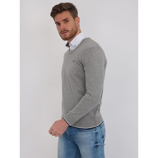 Sweter "Appel" w kolorze szarym Sir Raymond Tailor XL okazyjna cena Limango Polska