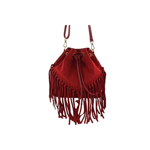 Listonoszka Barberini`s w stylu glamour z zamszu