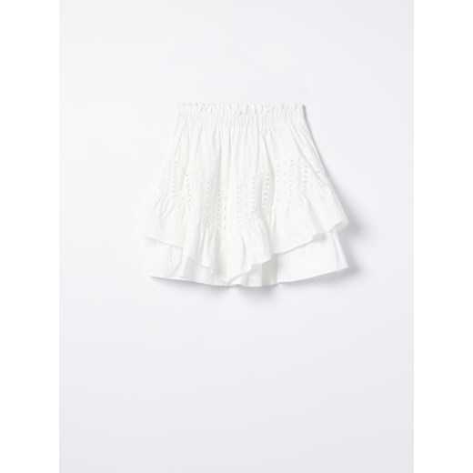 Mohito - Bawełniana spódnica mini - Biały Mohito 42 okazja Mohito