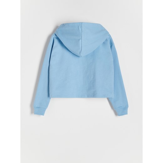 Reserved - Bluza z cekinową aplikacją - Niebieski Reserved 140 Reserved