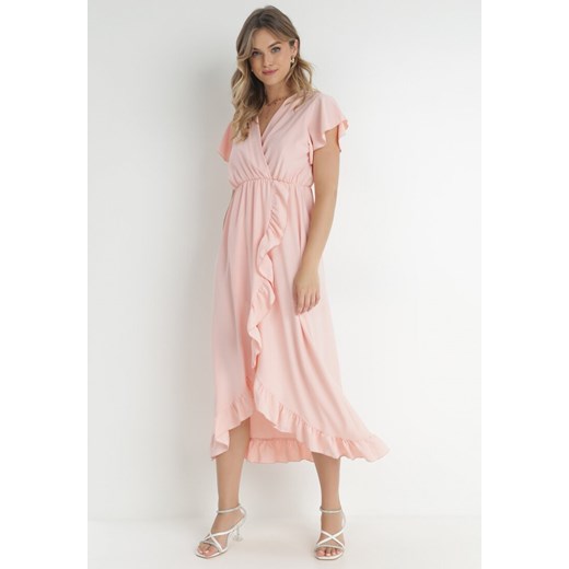 Sukienka Born2be z krótkimi rękawami elegancka 