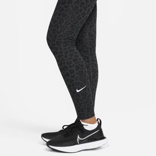 Damskie legginsy ciążowe z wysokim stanem i nadrukiem w cętki Nike Dri-FIT One Nike L Nike poland