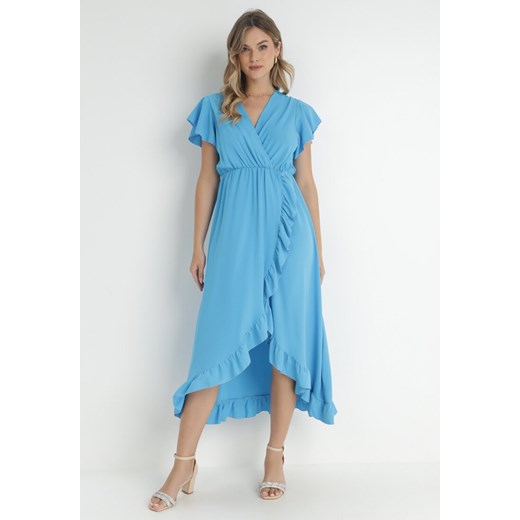 Niebieska Sukienka Mailcon ze sklepu Born2be Odzież w kategorii Sukienki - zdjęcie 141952626