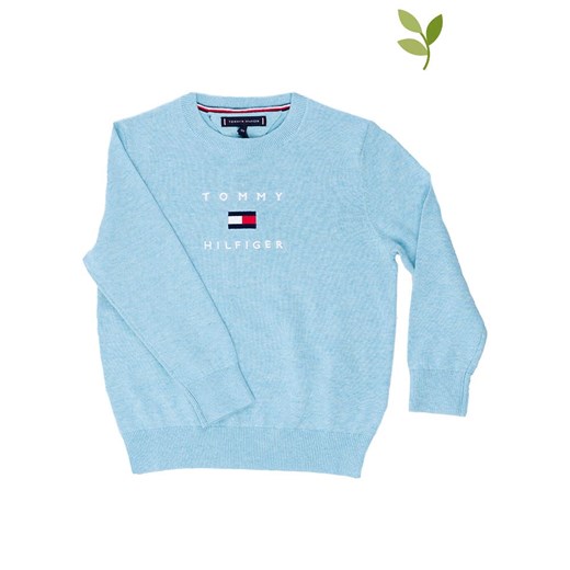 Sweter w kolorze błękitnym Tommy Hilfiger 140 okazyjna cena Limango Polska