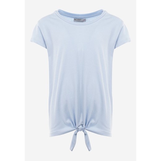 Jasnoniebieska Koszulka Laodamia ze sklepu Born2be Odzież w kategorii Bluzki dziewczęce - zdjęcie 141968006