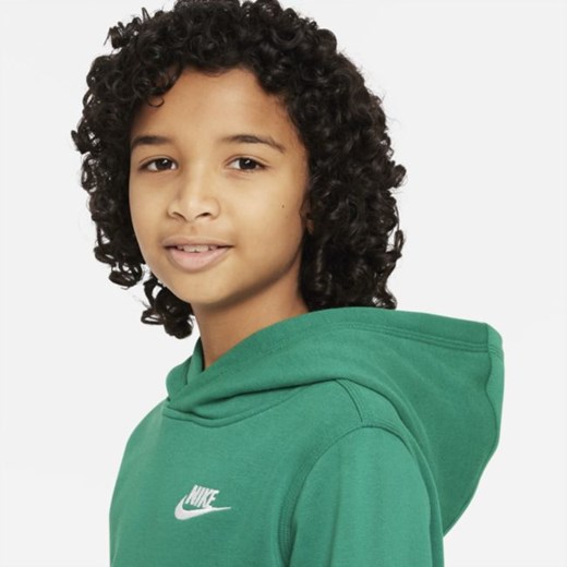 Bluza z kapturem dla dużych dzieci Nike Sportswear Club - Zieleń Nike M Nike poland