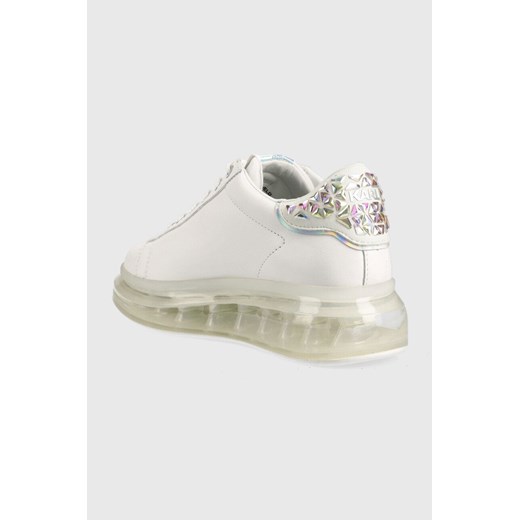 Buty sportowe damskie Karl Lagerfeld sneakersy białe na platformie sznurowane 