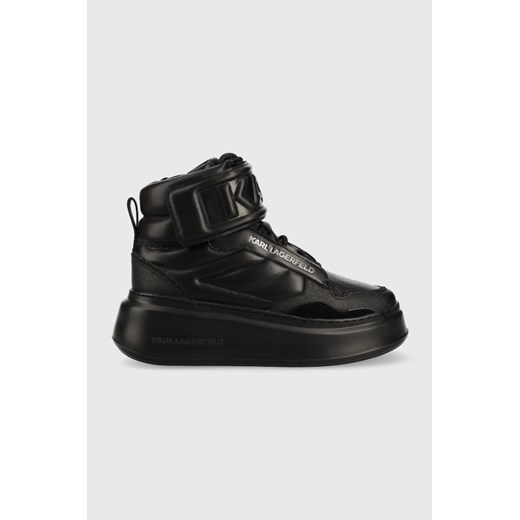 Karl Lagerfeld sneakersy skórzane ANAKAPRI KL63555 kolor czarny ze sklepu ANSWEAR.com w kategorii Buty sportowe damskie - zdjęcie 141990506