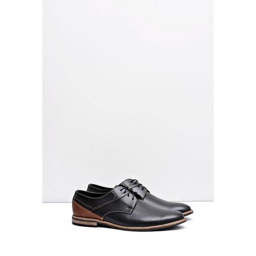Męskie Półbuty Bednarek Eleganckie Skórzane Czarne Marcelo Bednarek Polish Shoes 39 ZAZOO