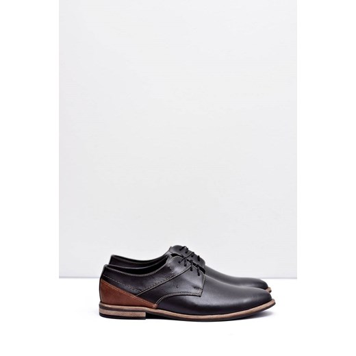 Męskie Półbuty Bednarek Eleganckie Skórzane Czarne Marcelo Bednarek Polish Shoes 39 ZAZOO
